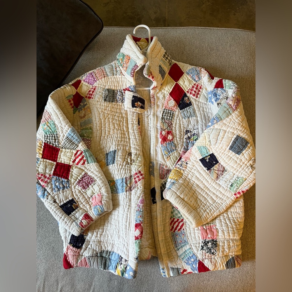 Vintage K.A.S handmade quilt jacket